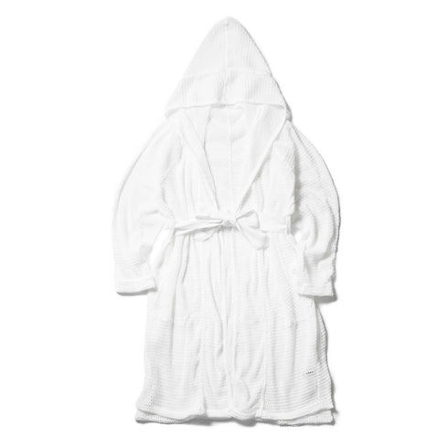 818KNM2-WHITE / メッシュフーデッドローブ - JULIUS